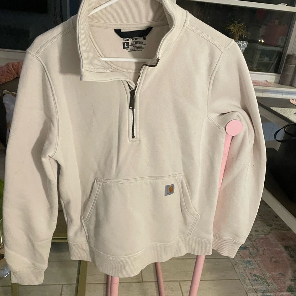 Carhartt Cream Half-Zip Pullover